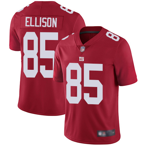 Men New York Giants #85 Rhett Ellison Red Limited Red Inverted Legend Football NFL Jersey
